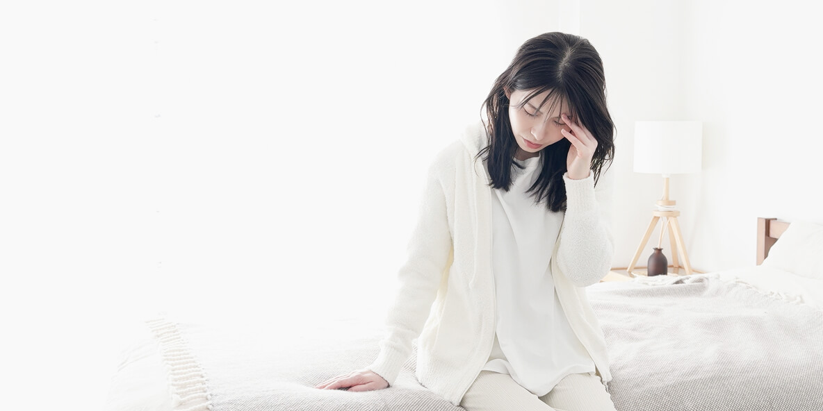 月経不順に悩む女性